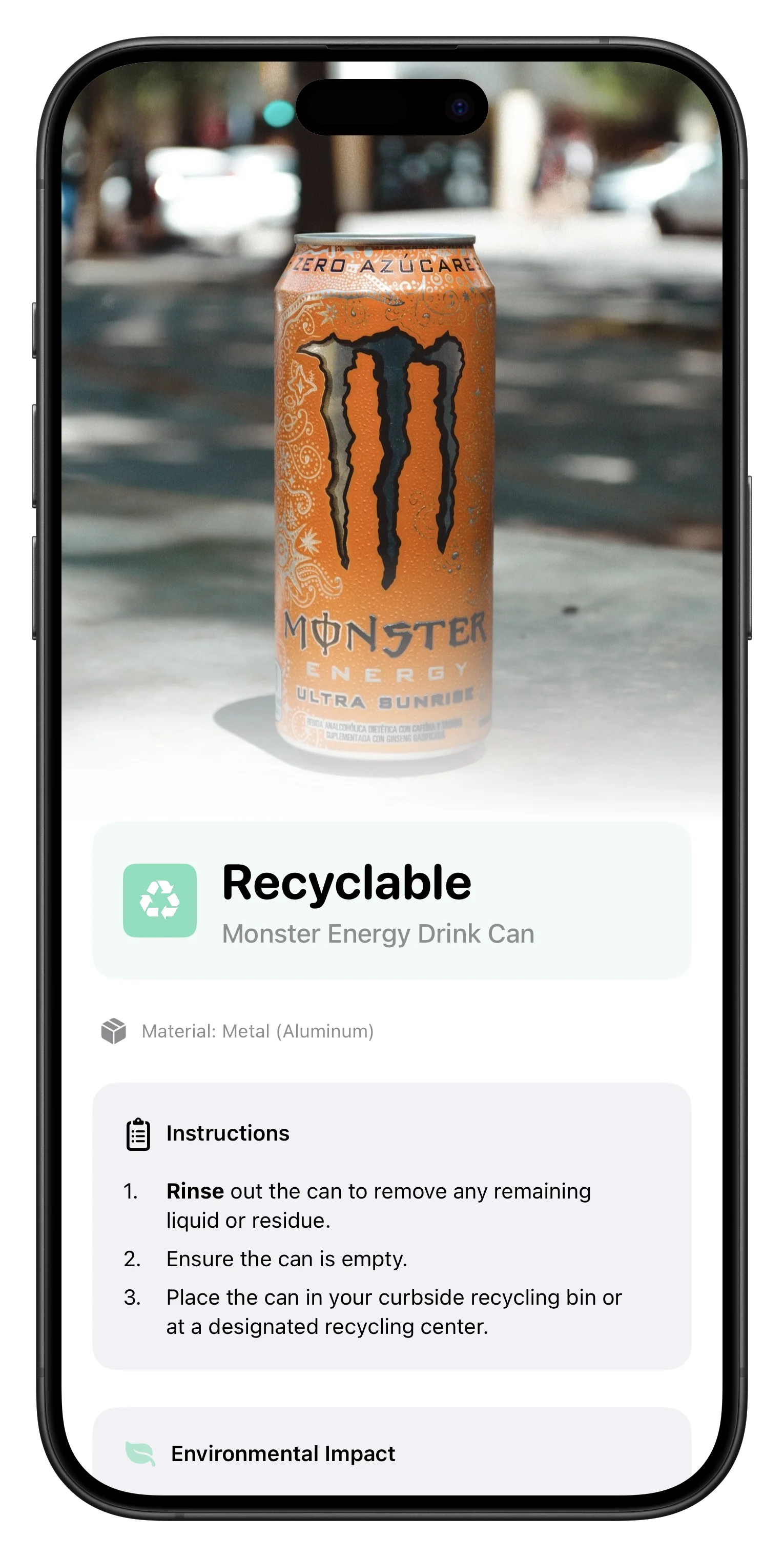 Recyclr+ App Screenshot