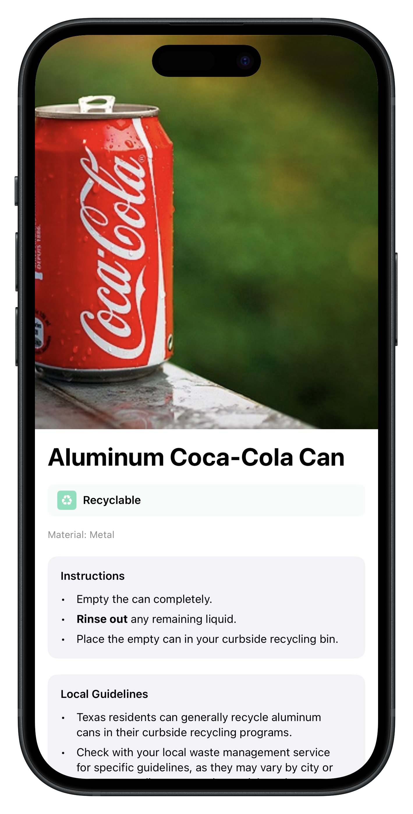 Recyclr+ App Screenshot