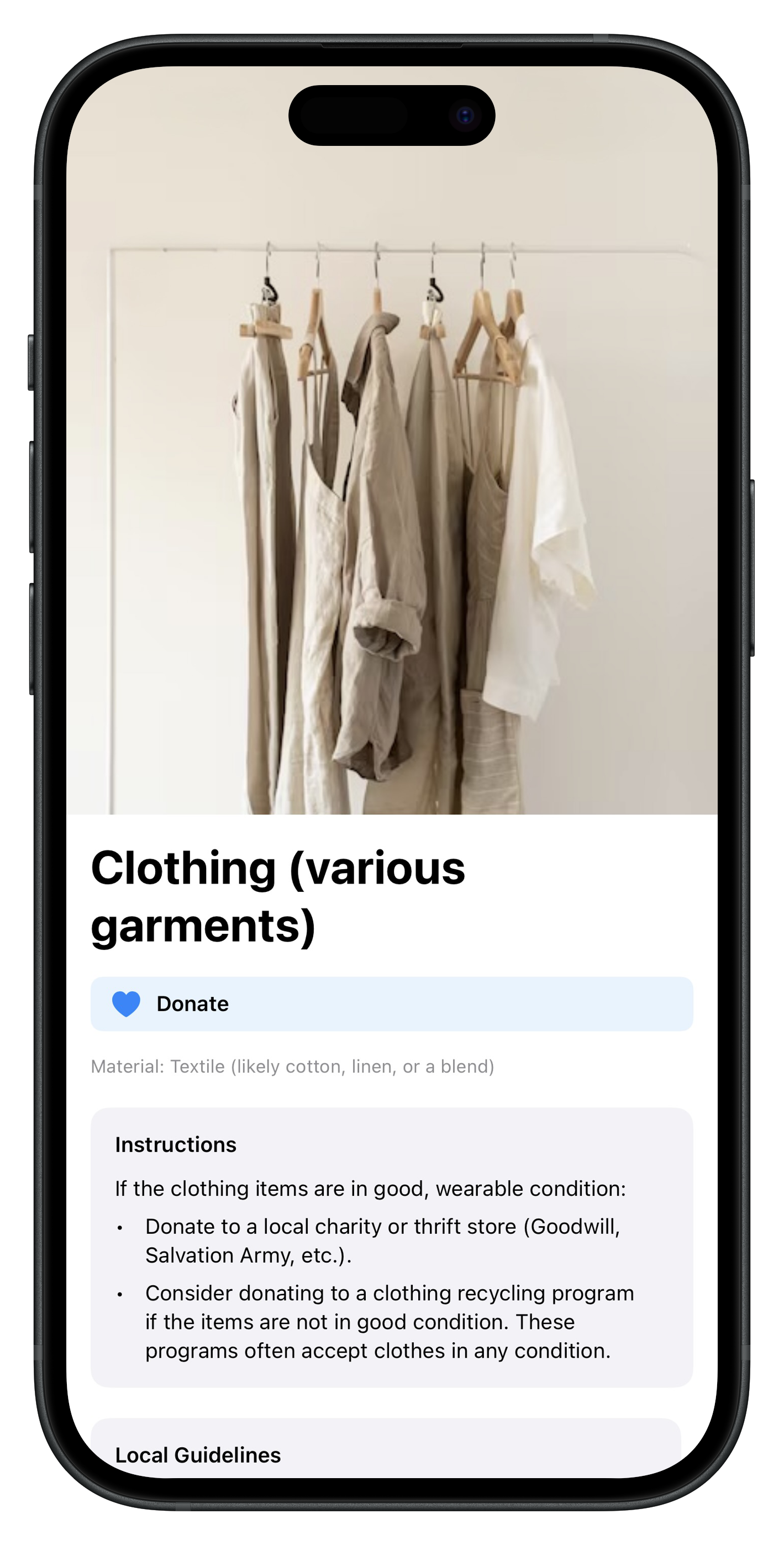 Recyclr+ App Screenshot